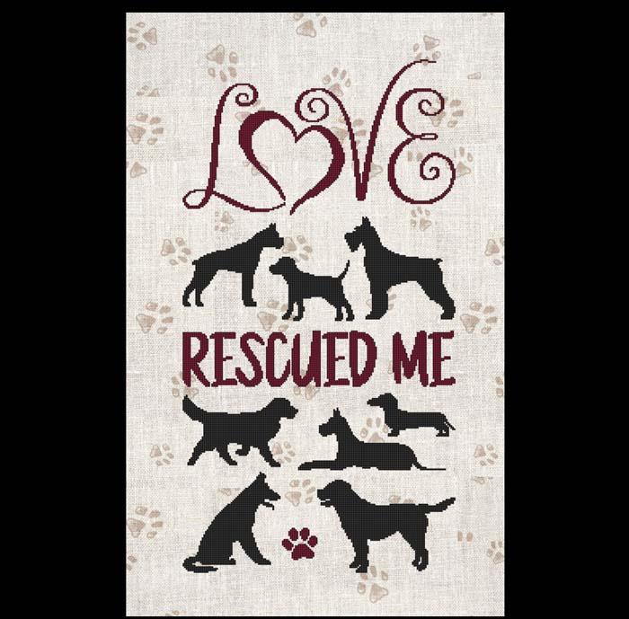 A Dog Saying - Love Rescued Me